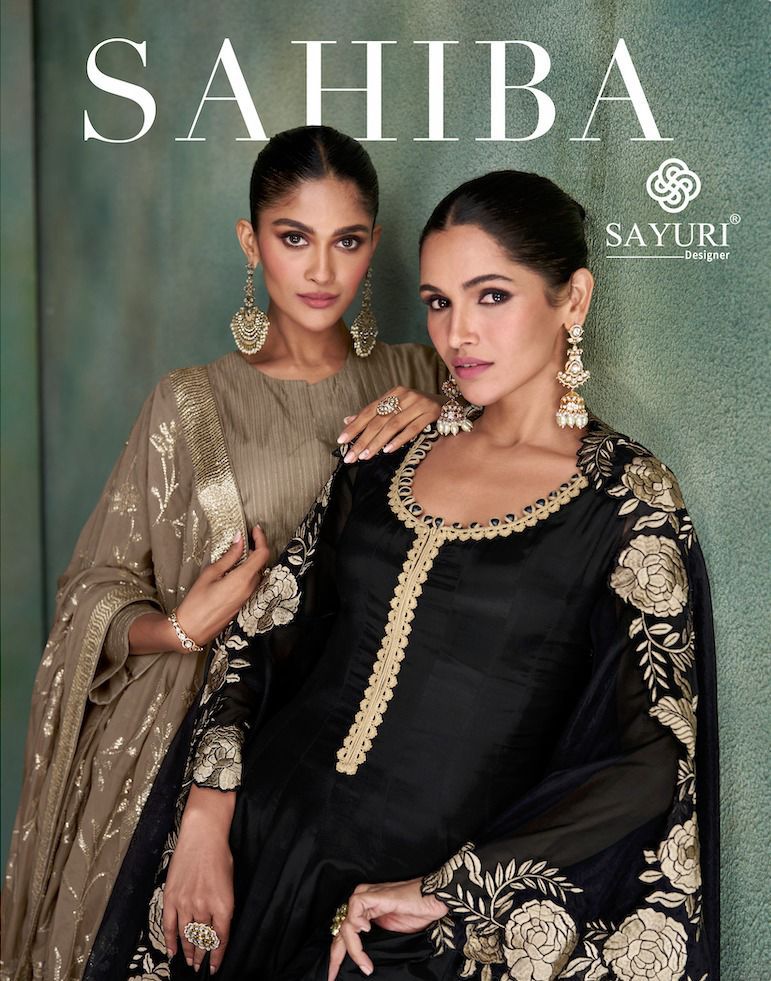 Sahiba By Sayuri Designer Pure Silk With Embroidery Collection Manufacturer Surat