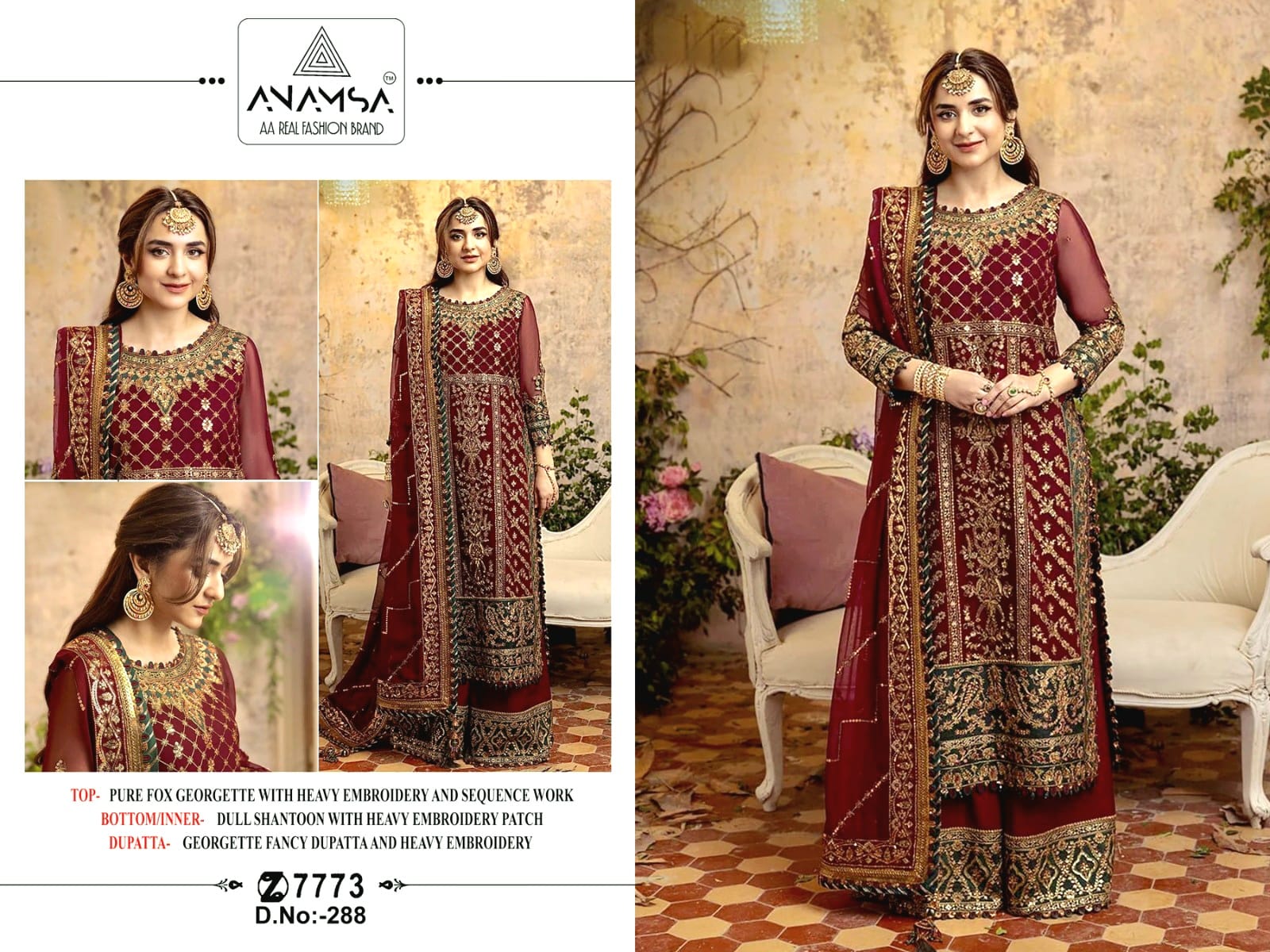 Anamsa 288 Georgette Suit