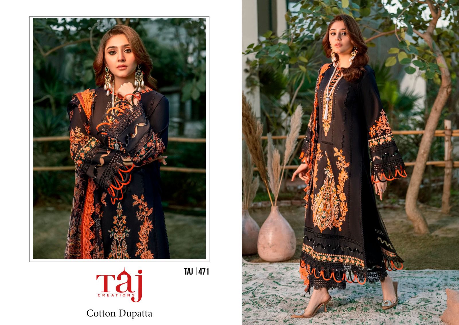 Taj D No 470 Or 471 By Taj Creation Cotton Collection Manufacturer Surat