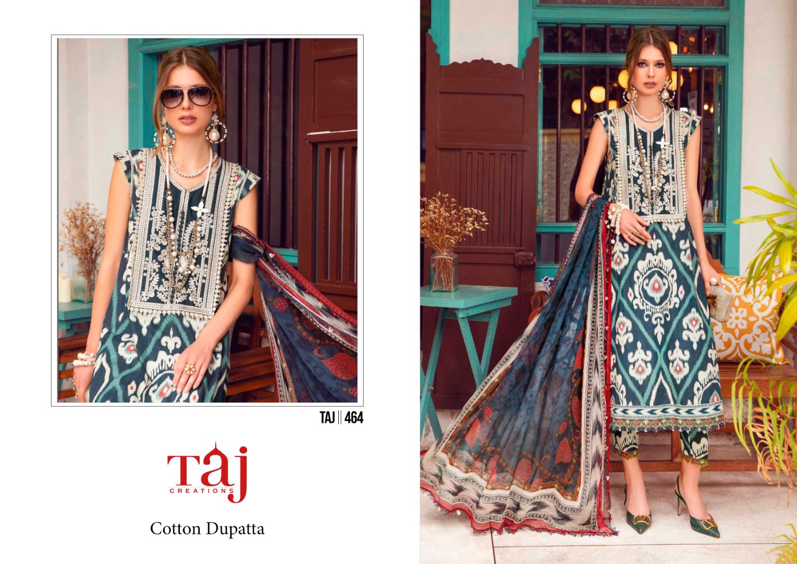 Hit Design 463 Or 464 By Taj Creation Cotton Collection Manufacturer Surat