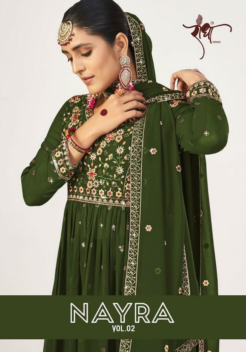 Nyra Vol 2 By Radha Trendz Georgette Embroidered Work Suits