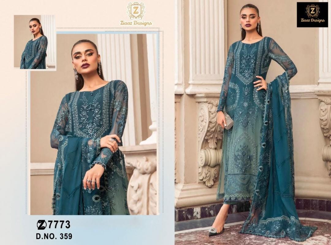 Ziaaz Designs D 359 Georgette Pakistani Suits