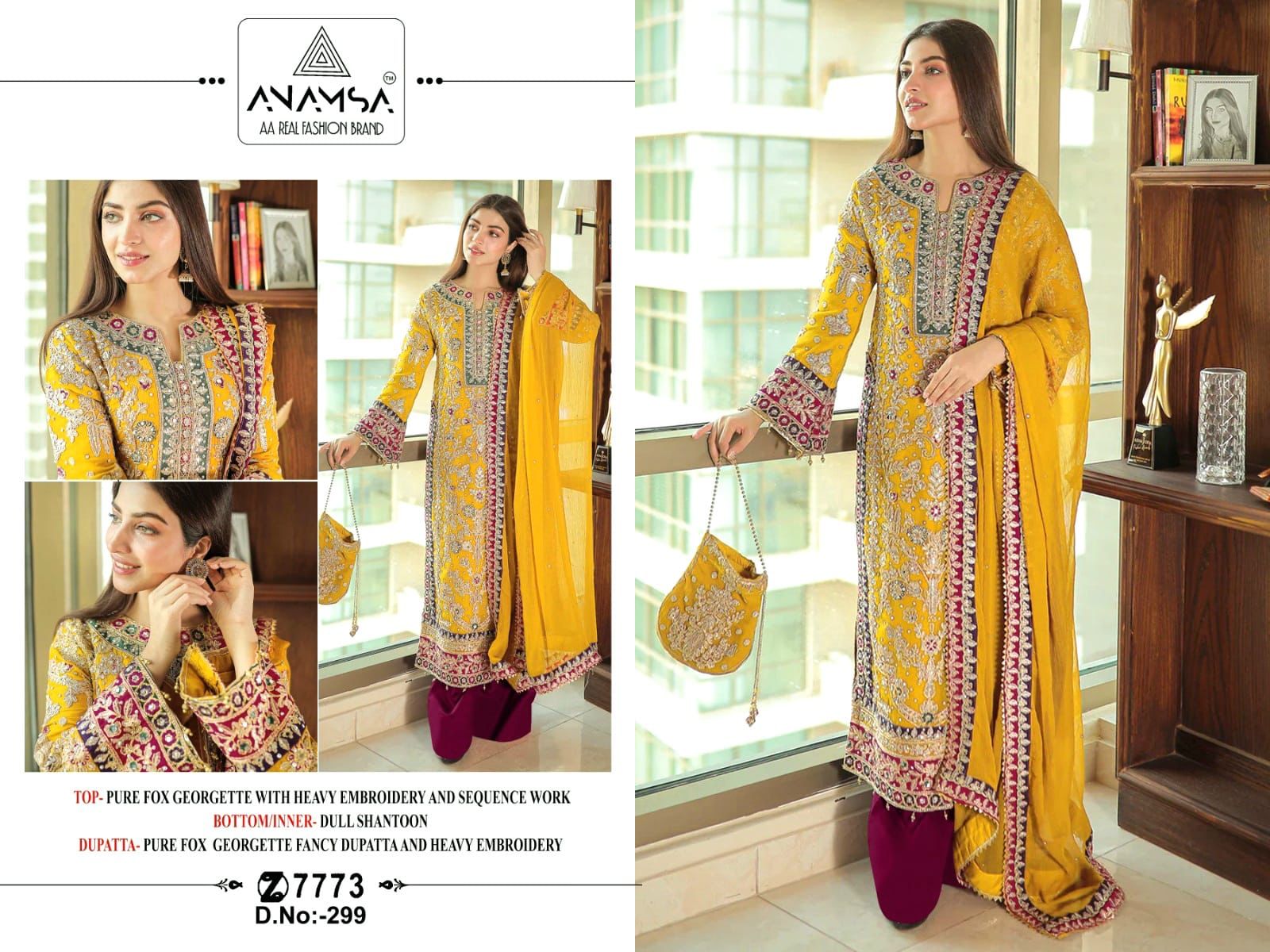 Anamsa Design No 299 Eid Collection