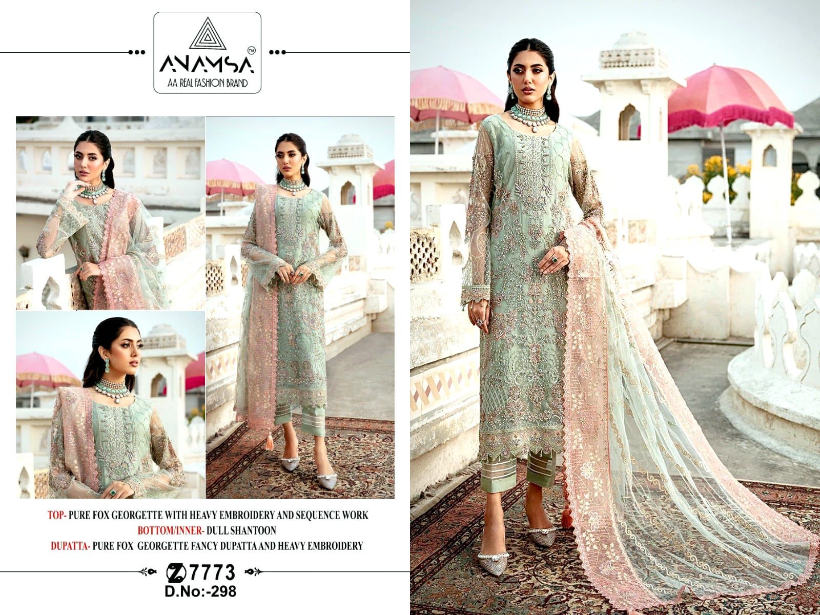 Anamsa 298 Georgette Pakistani Suits