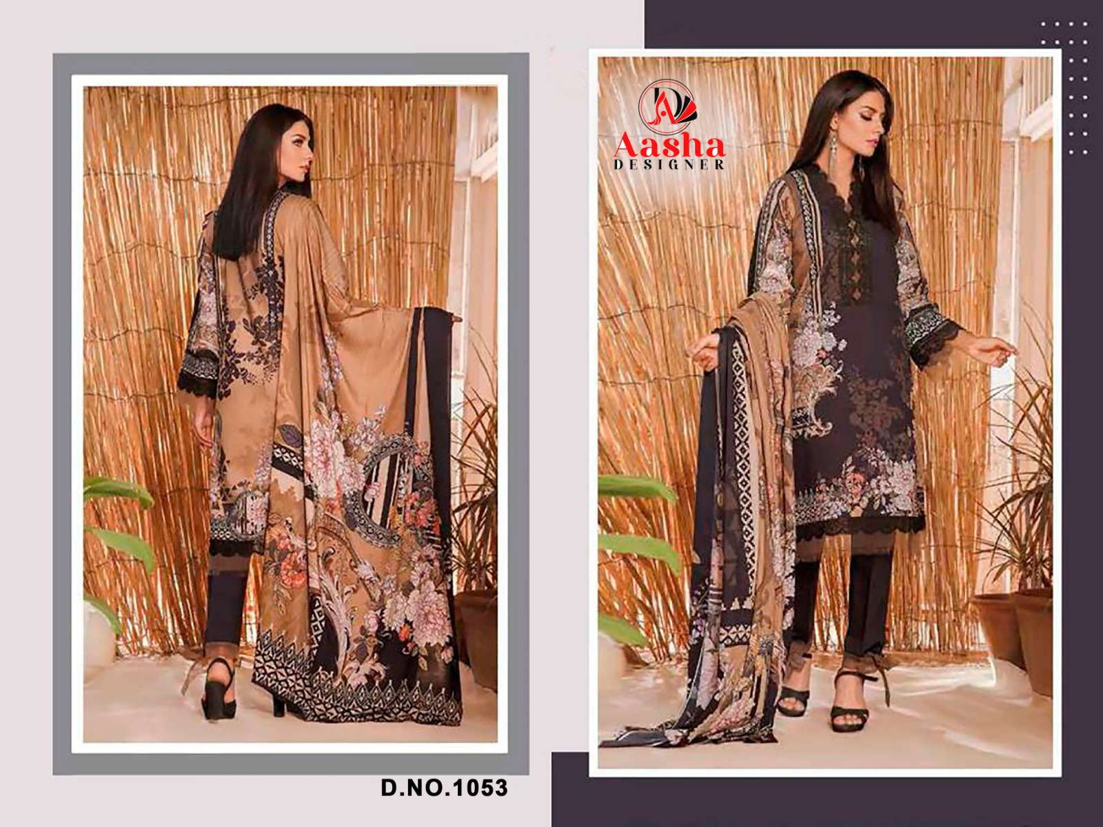 Aasha Designer 1053 Pure Cotton Suits