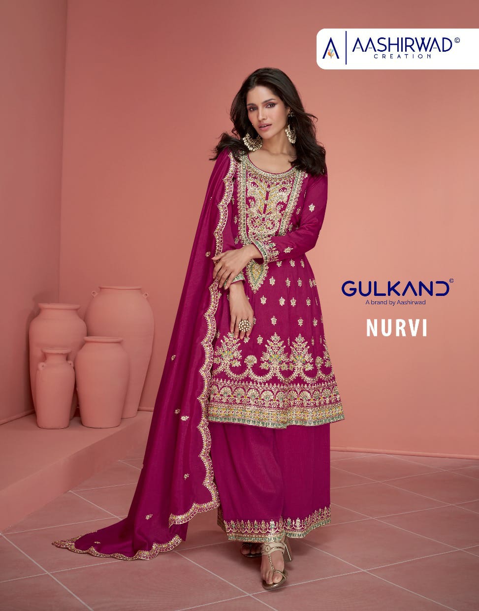 Ashirwad Creation New Launching Nurvi Premium Collection Manufacturer Surat