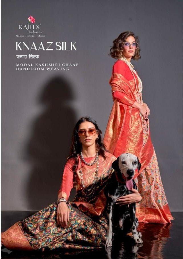 Knaaz Silk Series 366001 To 366006 By Raj Tex Handloom Weaving Sarees