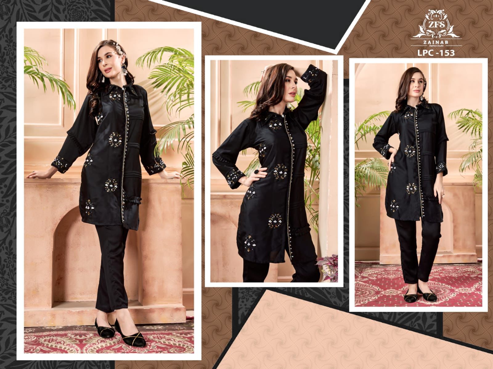 Lpc 153 By Zainab Fashion Studio Cord Set Collection