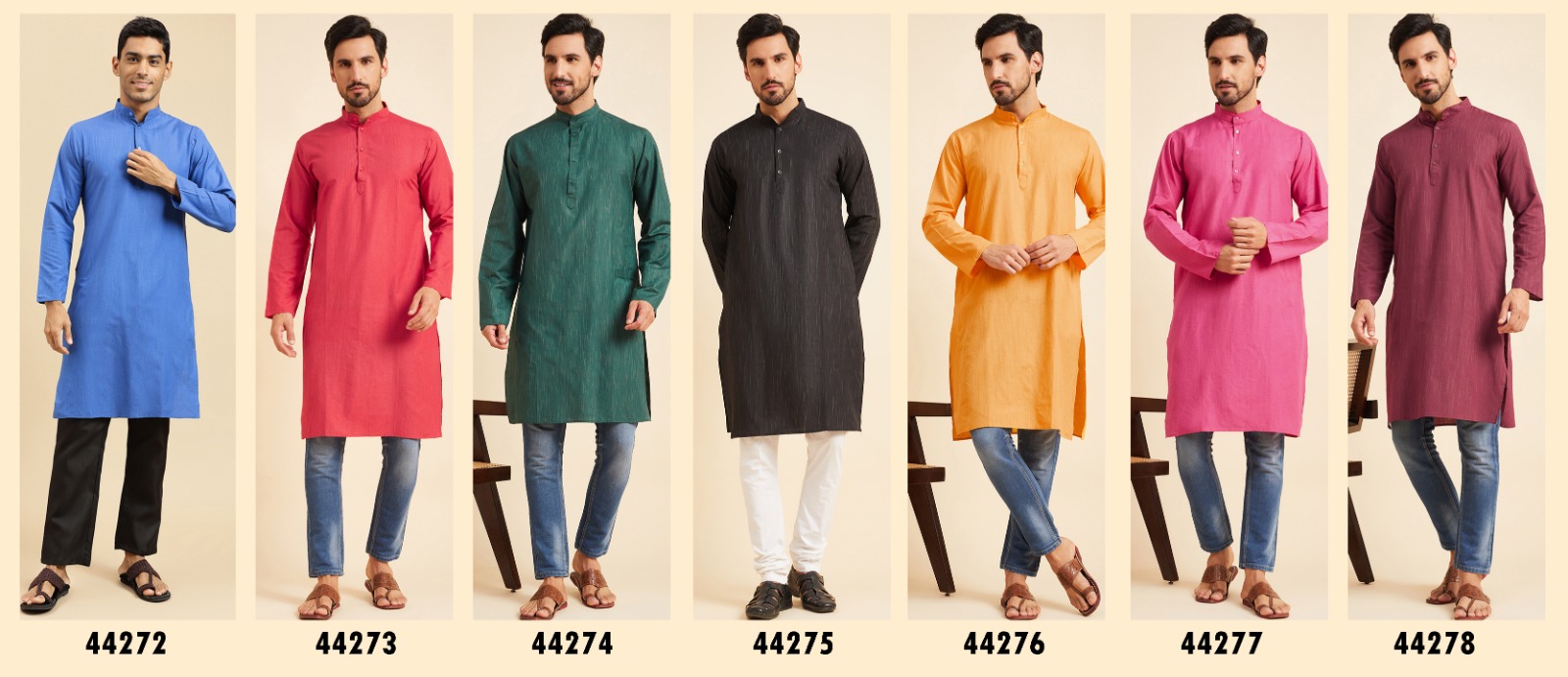 Mens Kurta Vol 2 Cotton Long Kurta Collection