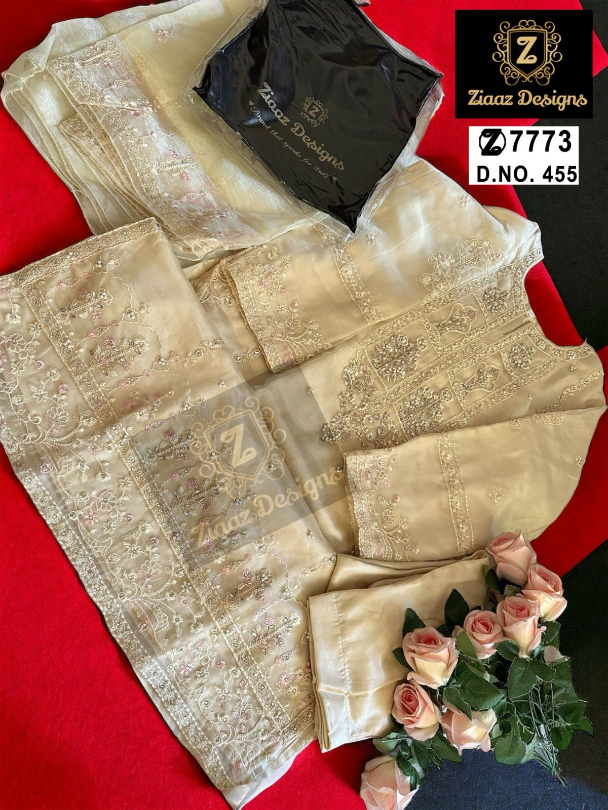 Ziaaz Designs D No 455 Eid Collection