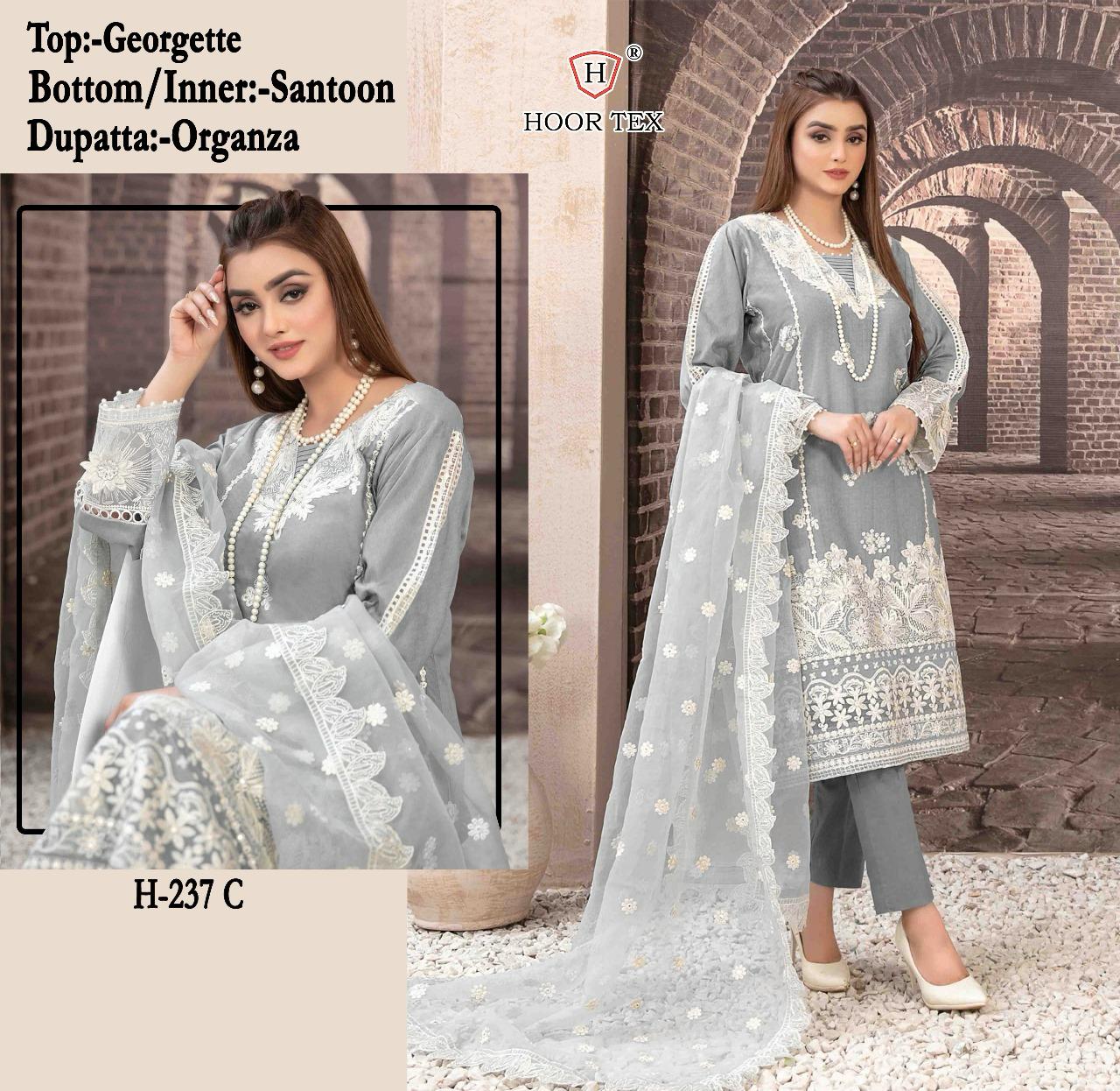 H 237 By Hoor Tex Georgette Eid Collection