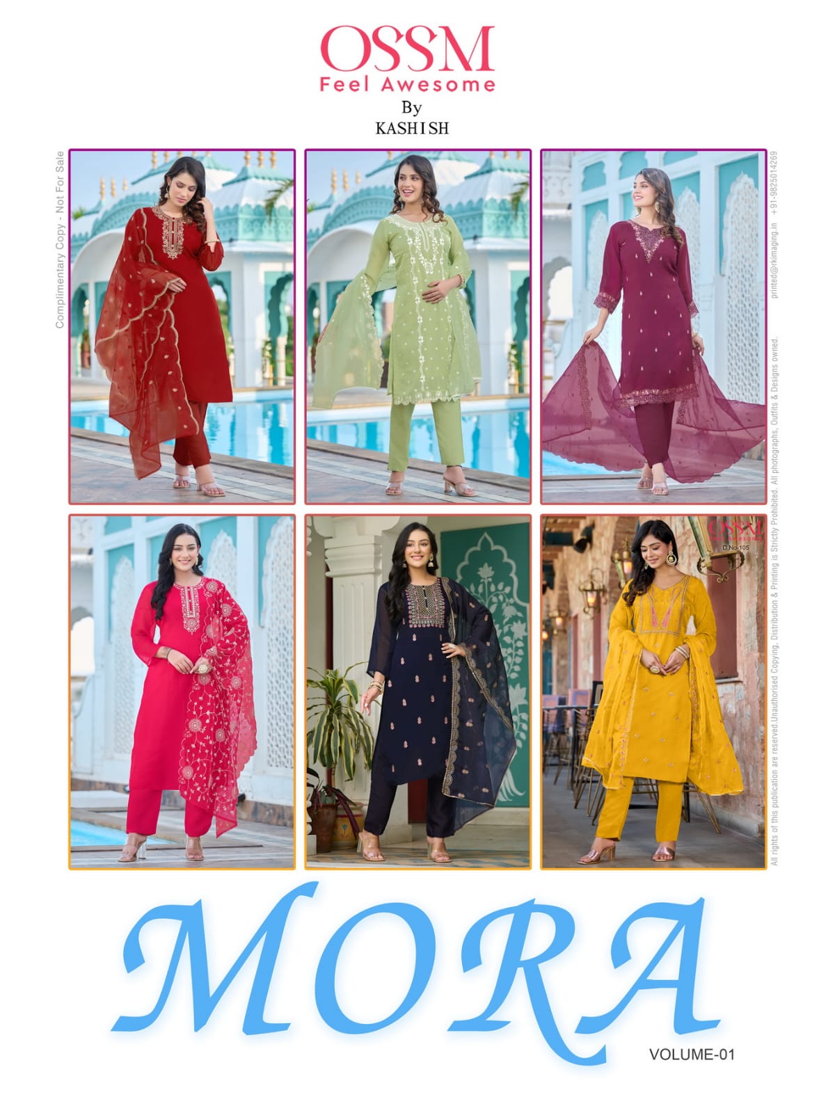 Mora By Ossm Premium Kurti Bottom Dupatta