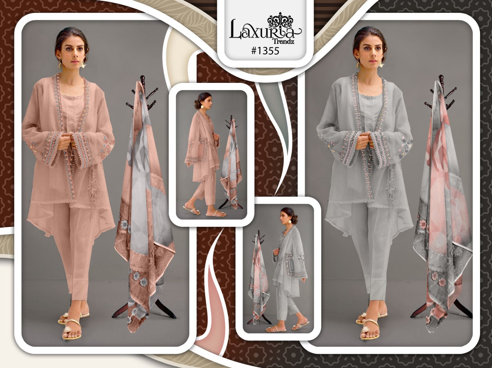 Laxuria Trendz D No 1355 Pret Collection Tunic Stylish Pant