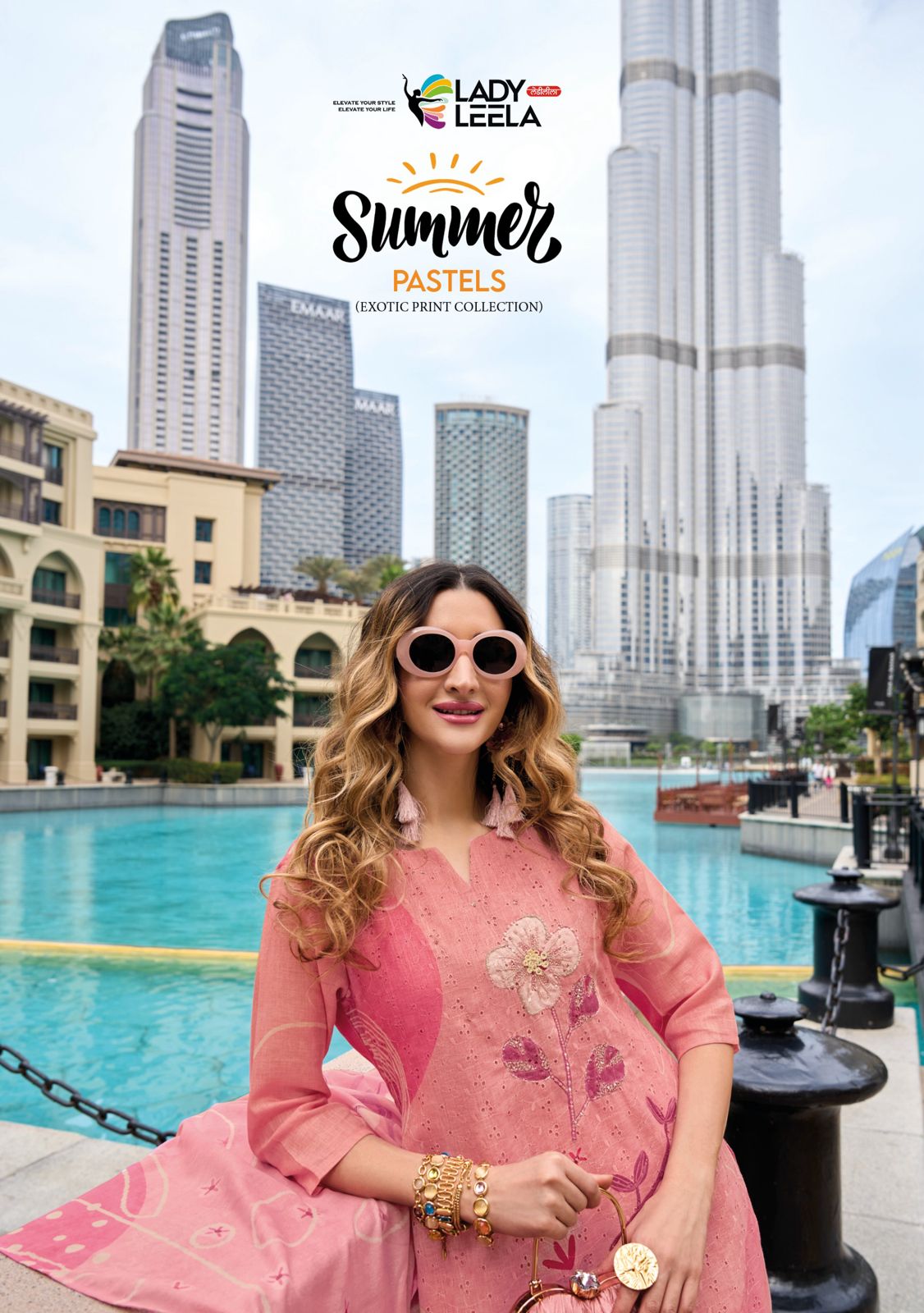 Lady Leela New Launch Summer Pastels Fancy 3 Pcs Concpet
