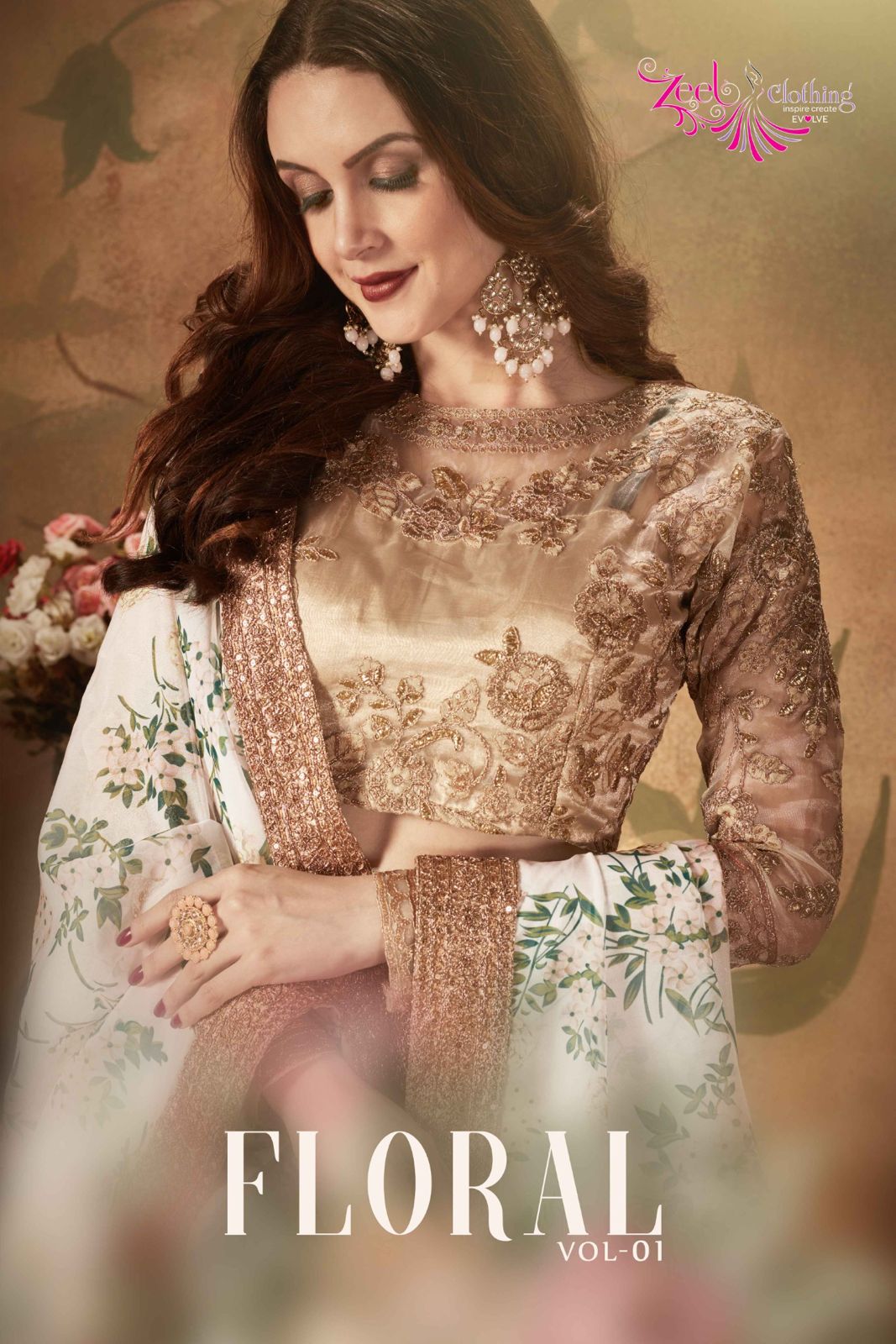 Floral Vol 1 Series 7601 To 7610 By Zeel Clothing Fancy Lehenga Choli