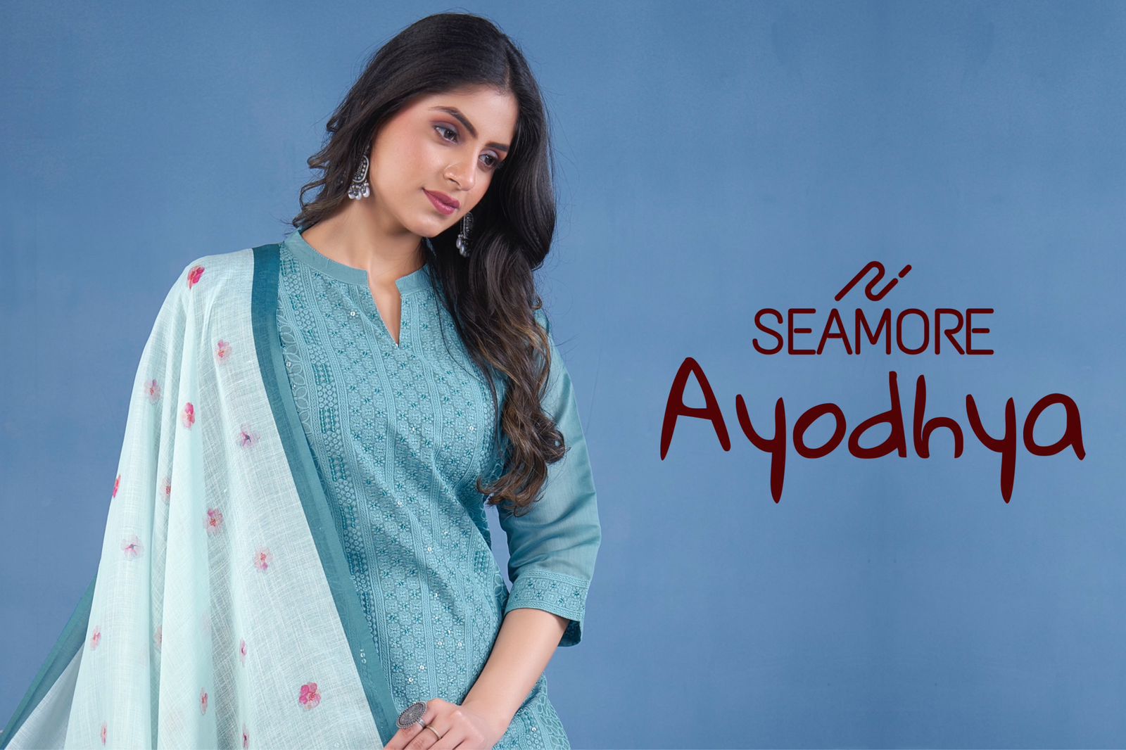 Ayodhya Seamore Women Kurta Pent With Dupatta