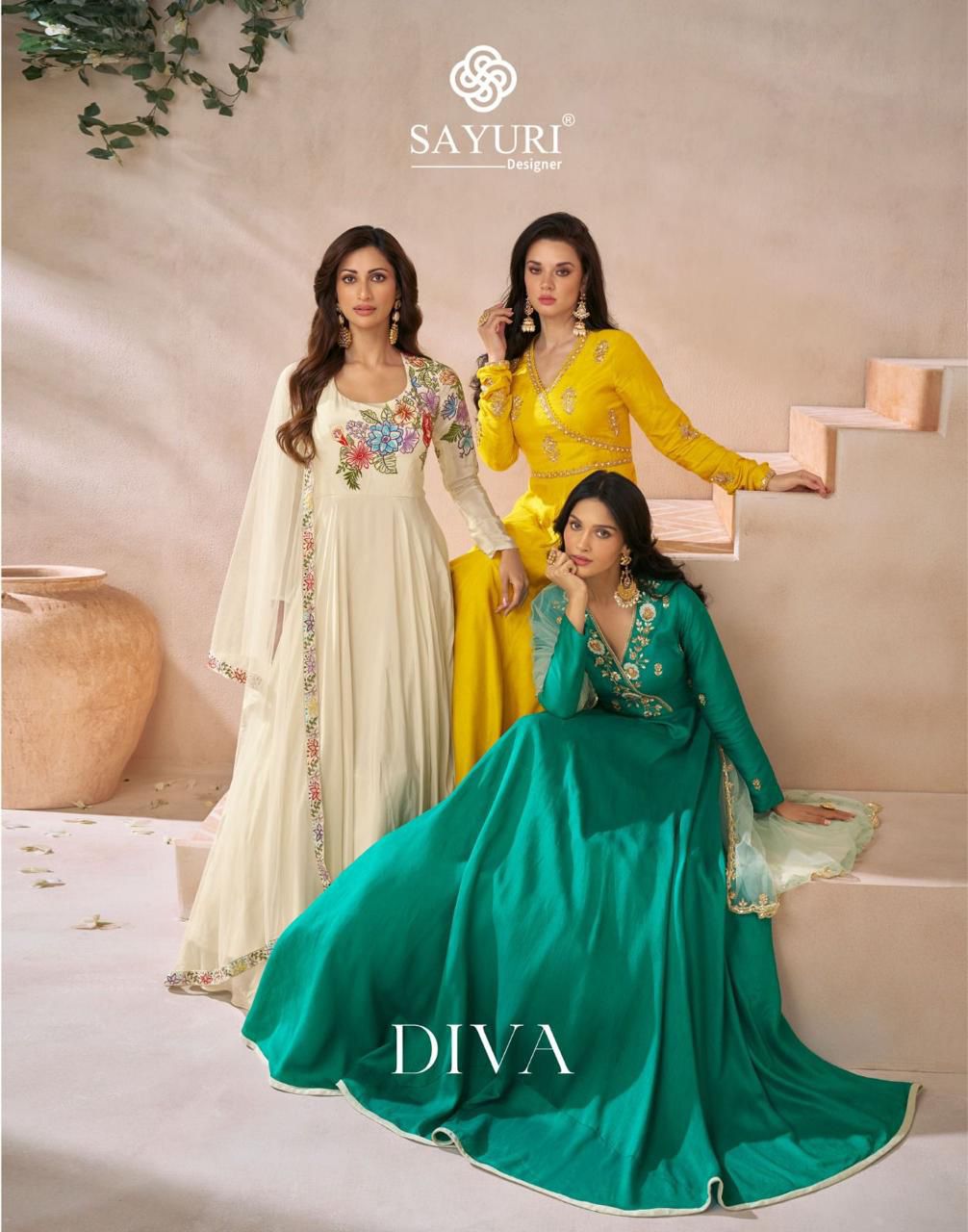 Diva 5488 To 5490 By Syuri Designer Premium Anarkali Suit