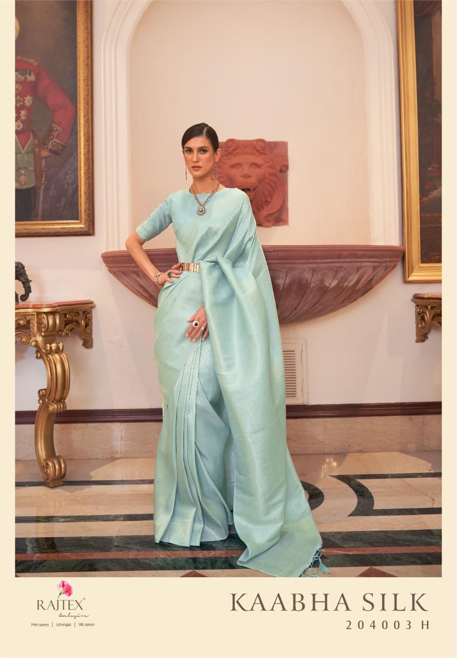 Kaabha Silk Series 204003 Colours By Rajtex Handloom Weaving Sarees