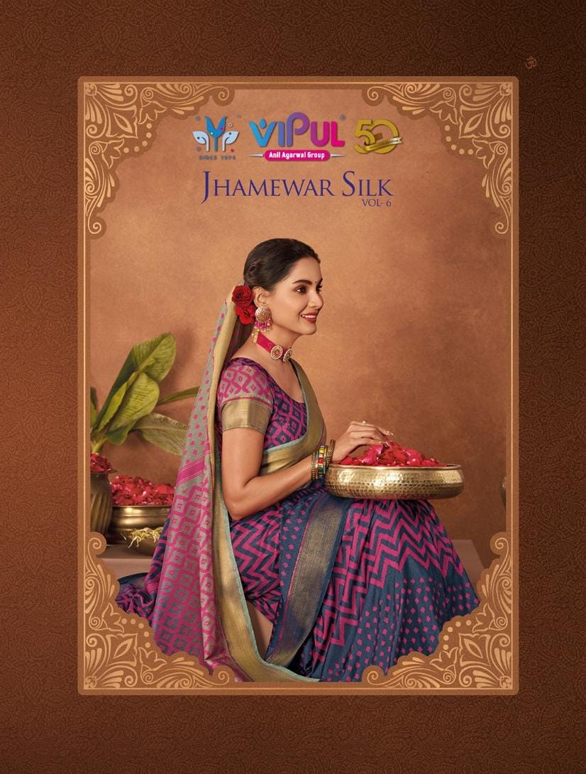 Jhamewar Silk Vol 06 Series 81207 To 81218 By Vipul