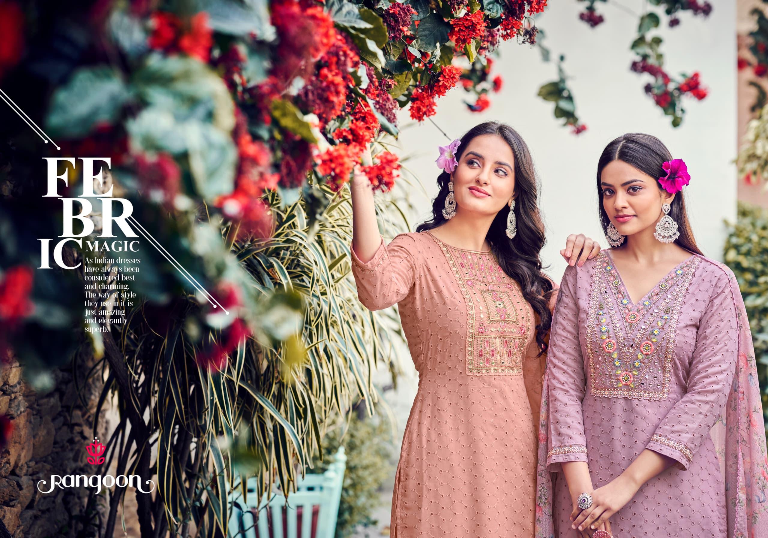 Vishakha By Rangoon Cotton Kurti Bottom Dupatta