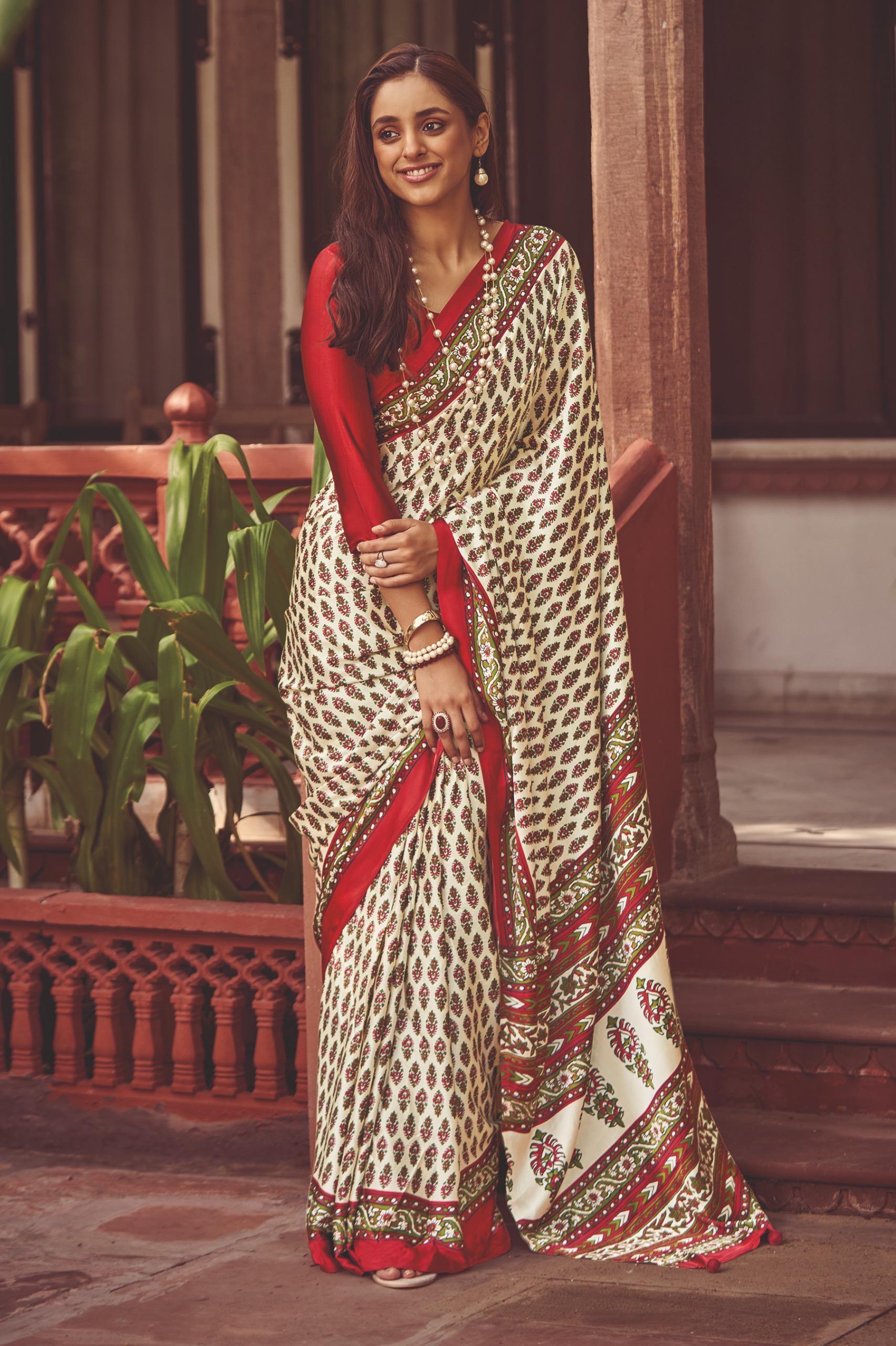 Mohar Japan Satin Fancy Sarees