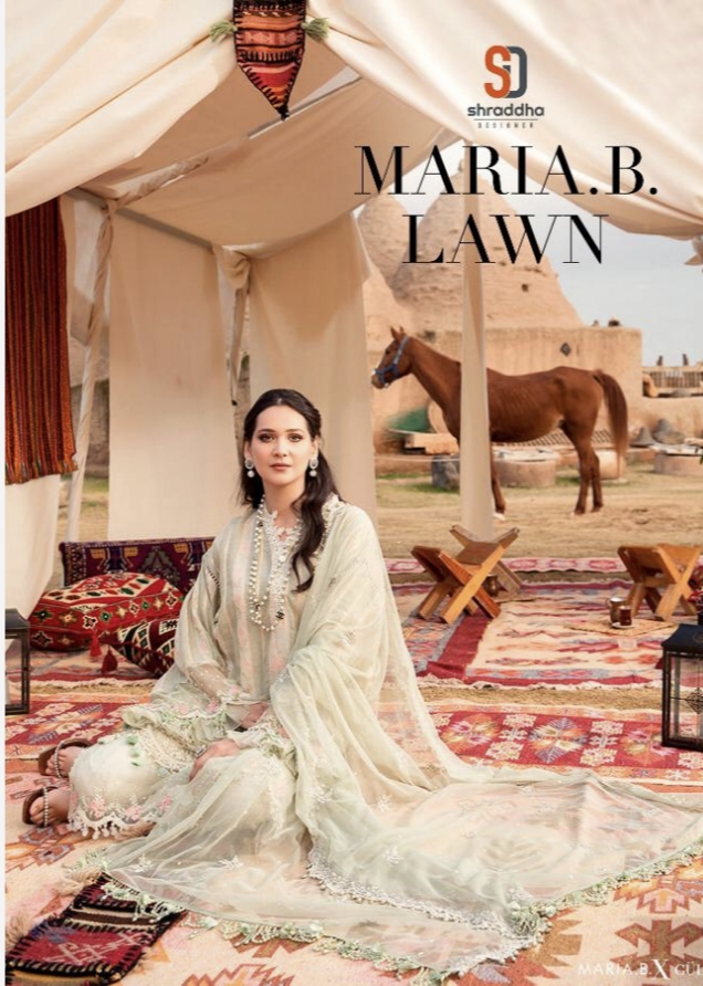 Maria B Lawn Vol 1 By Sharddha Designer Manufacturer Traders Surat