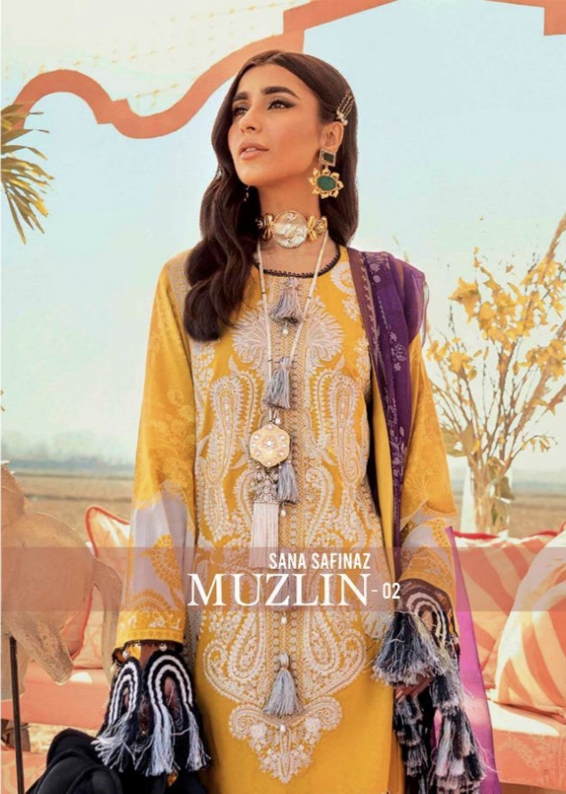 Sana Safinaz Muzlin Vol 2 By Deepsy Suits Wholesale Suppliers And Dealer From India