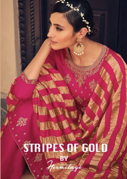 Stripes Of Gold By Hermitage Clothing Wholesaler Supplier From Surat