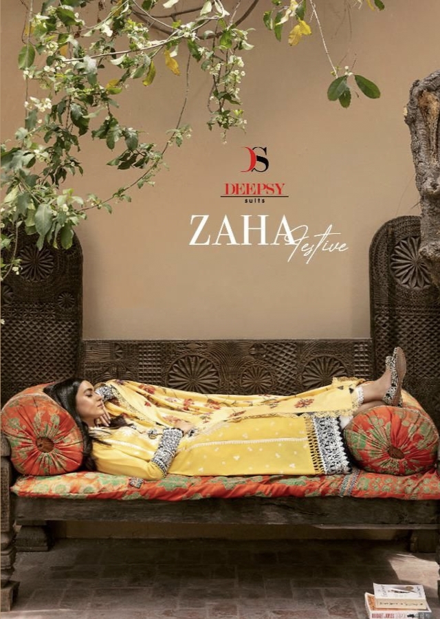 Zaha Festive Collection By Deepsy Suits Wholesale Suppliers And Dealer From India