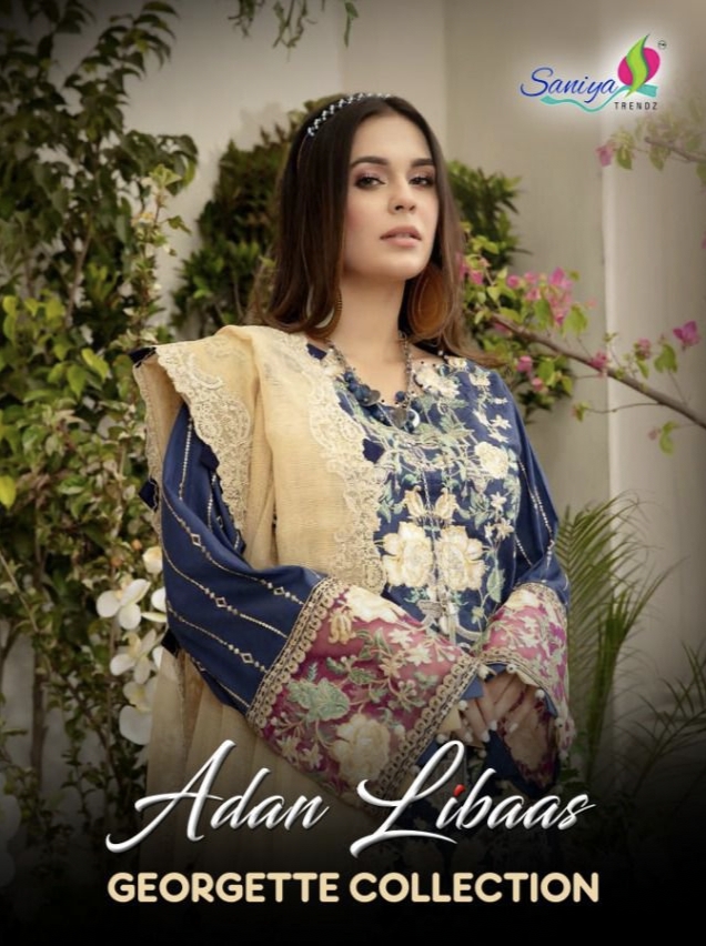 Adan Libaas Georgette Collection By Saniya Trendz Wholesaler Supplier From Surat