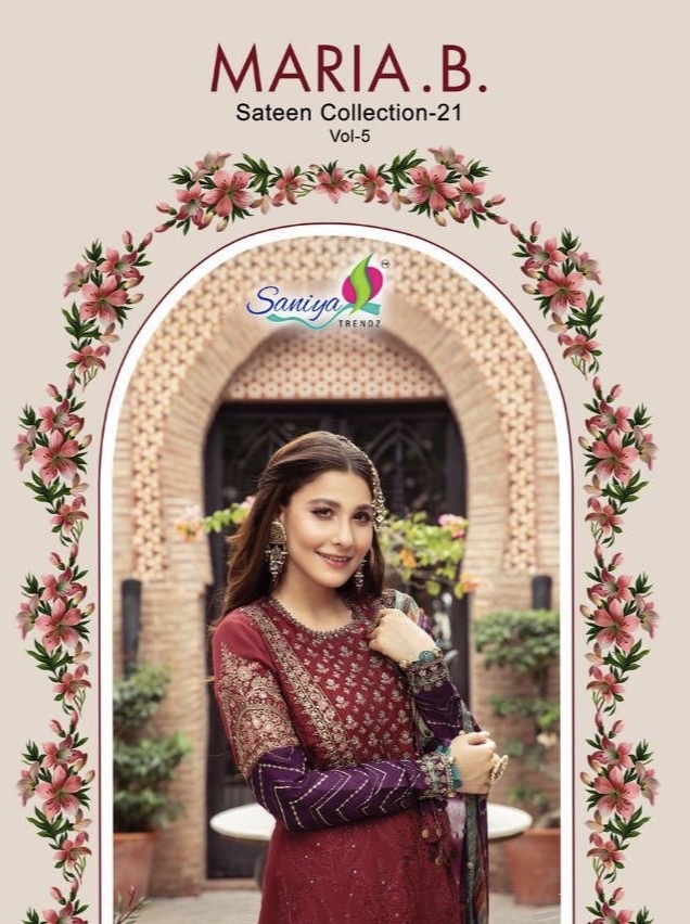 Maria B Vol 21 By Saniya Trendz Manufacturer Traders Surat