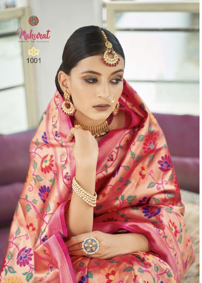 Mahurat Banarasi Silk Saree Single And Set Stockiest And Supplier From Surat