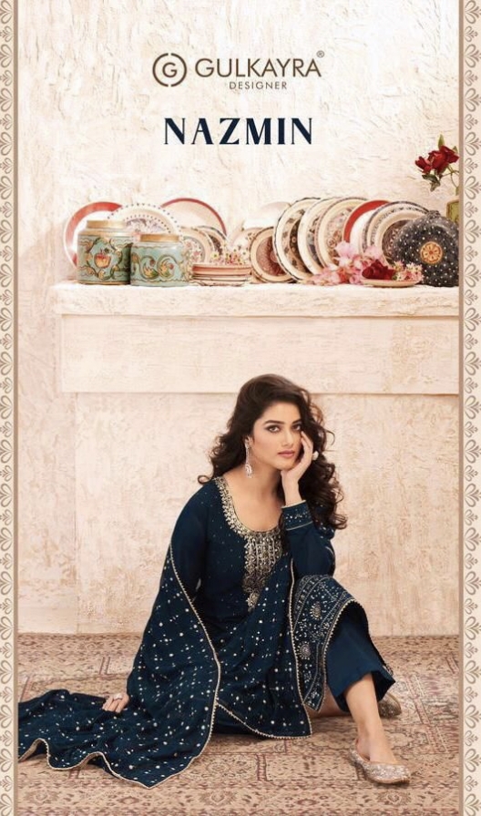 Nazmin Series 7001 To 7005 By Gulkayra Designer Single And Set Stockiest And Supplier From Surat