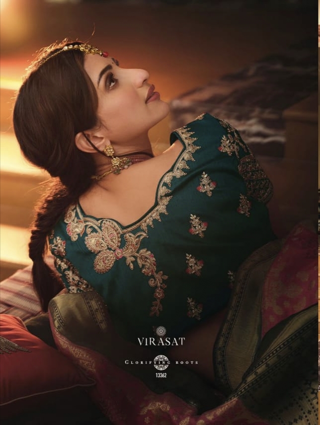 Virasat Vol 45 By Vrindavan Royal Saree Single And Set Stockiest And Supplier From Surat