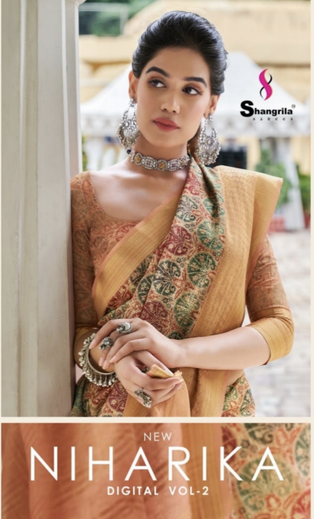 Niharika Digital Vol 2 By Shangrila Sarees Wholesaler Supplier From Surat
