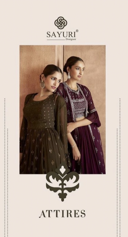 Attires Series 9101 To 9104 By Sayuri Designer Single And Set Stockiest And Supplier From Surat