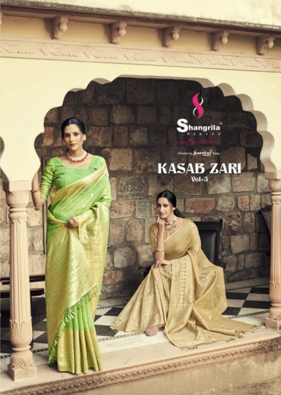 Kasab Zari Vol 3 By Shangrila Sarees Wholesaler Supplier From Surat
