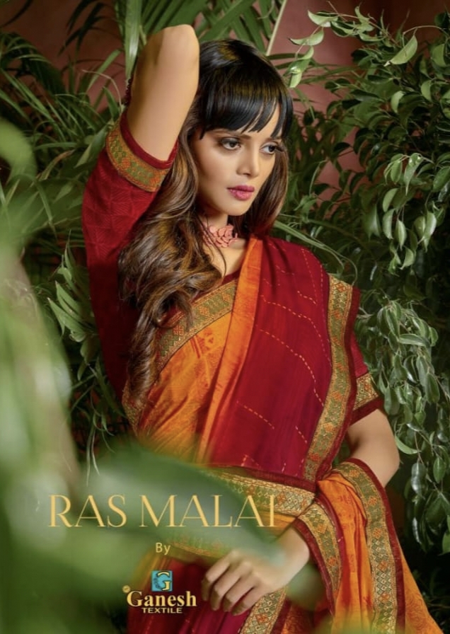 Rasmalai By Ganesh Textiles Designer Saree Dealer And Exporter Surat Gujarat