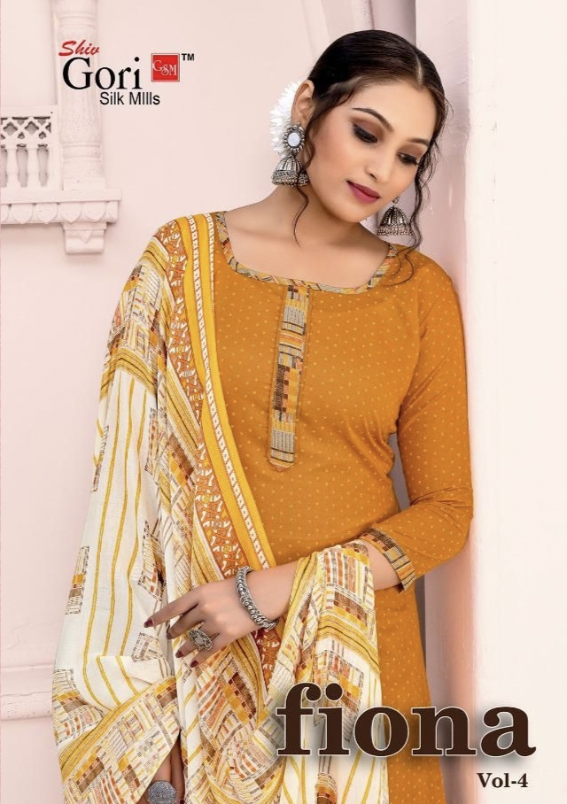 Fiona Vol 4 By Shiv Gori Silk Mills Cotton Patiyala Suits Wholesale Suppliers And Dealer From India