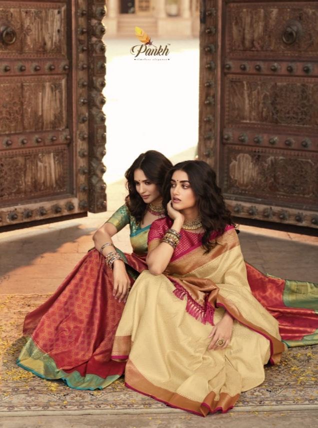 Parampara Vol 2 By Pink Lotus Kanjivaram Silk Saree Single And Set Stockiest And Supplier From Surat