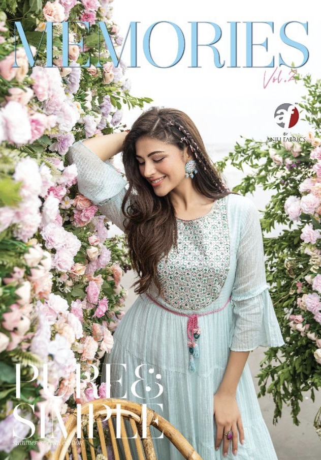 Memories Vol 2 By Anju Fabrics Designer Stylish Wear Collection Single Available Wholesaler Surat