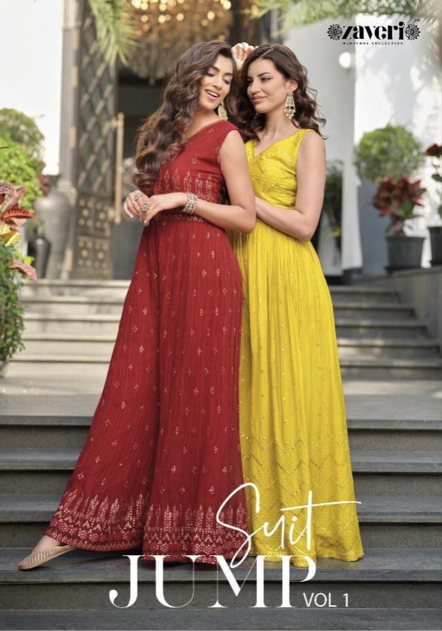 Jumpsuit By Zaveri Ready To Wear Collection Single Available Wholesaler Supplier From Surat