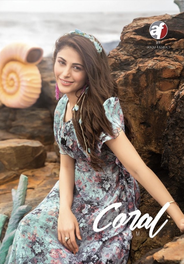 Coral By Anju Fabrics Designer Stylish Wear Collection Dealer And Exporter Surat