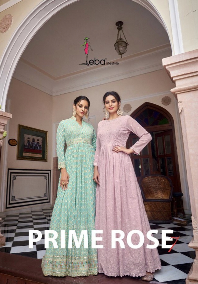 Prime Rose Vol 7 By Eba Lifestyle Designer Georgette Suit Wholesale Supplier Traders In Surat
