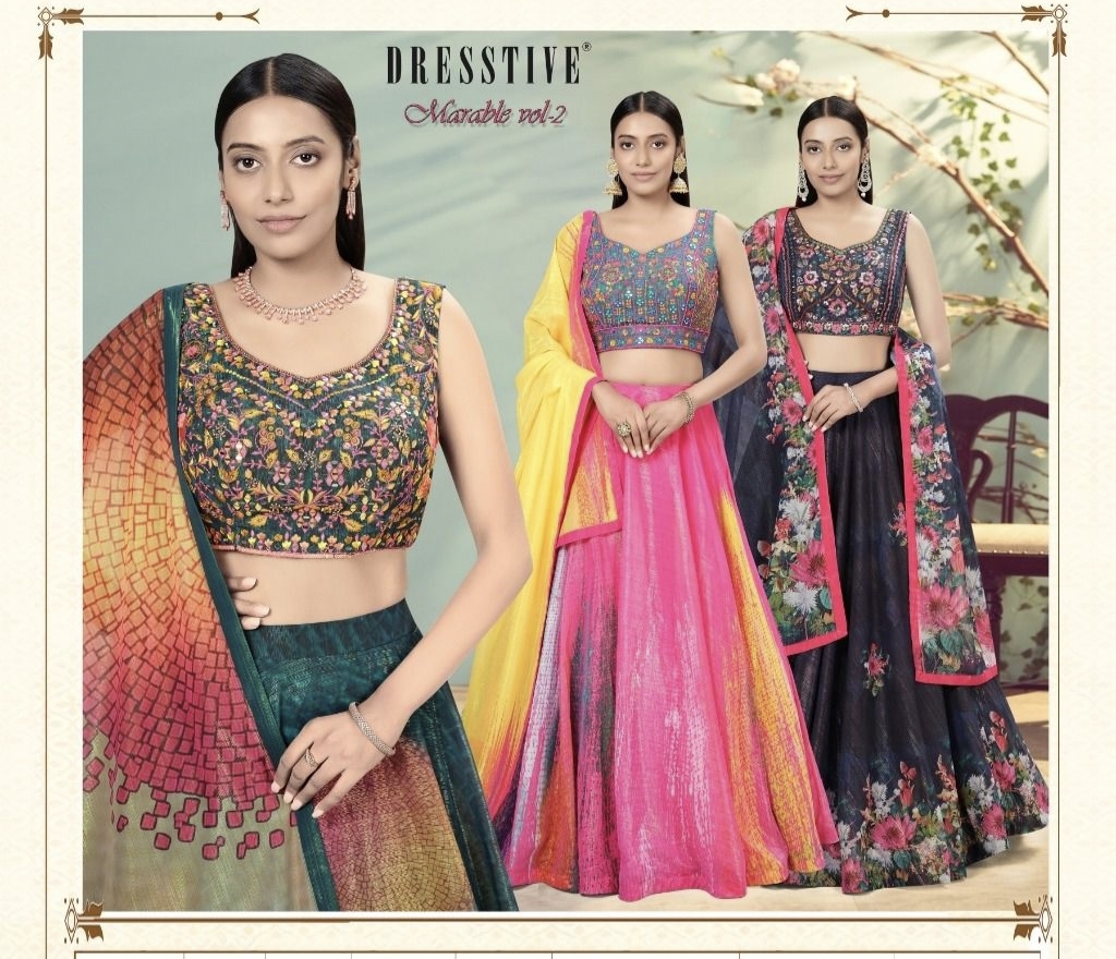 Mirable Vol 2 Dresstive Designer Lehanga Choli Single And Set Stockiest And Supplier From Surat
