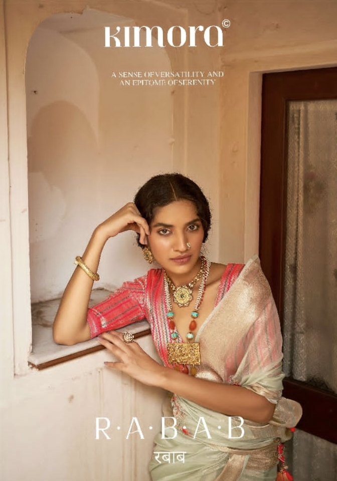 Kimora New Catalogue Launch Rabab Designer Fancy Saree Wholesaler Supplier From Surat