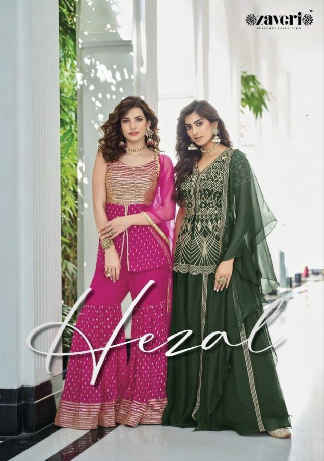 Zaveri New Hezal Designer Plazo Skirt Readymade Collection Single And Set Stockiest And Supplier Fro...