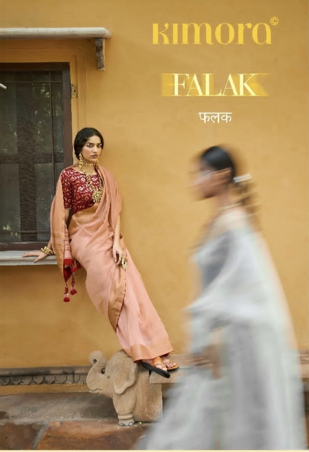 Kimora Fashion New Catalog Falak Designer Party Wear Saree Wholesale Supplier Traders In Surat