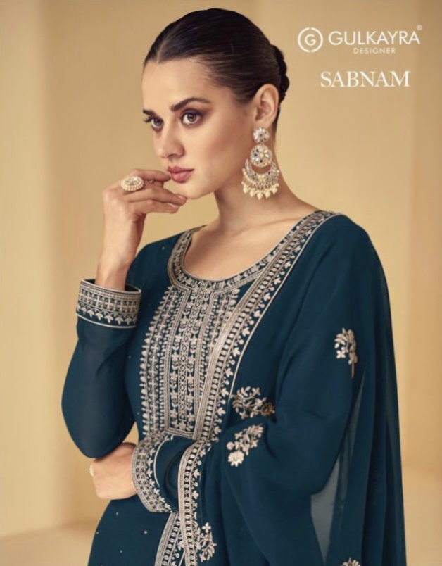 Sabnam By Gulkayra Designer Georgette Suit Single And Set Stockiest And Supplier From Surat