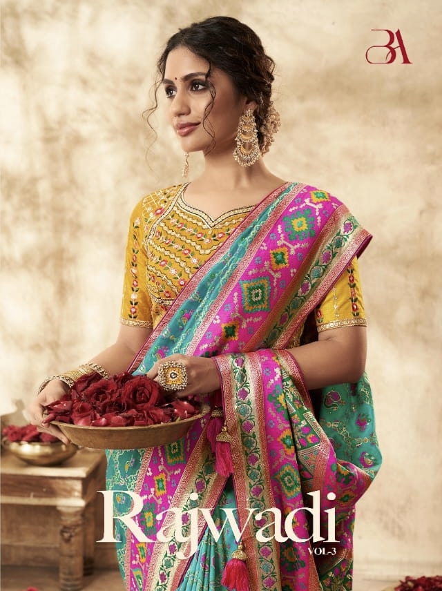 Rajwadi Vol 3 By Ba Party Wear Saree Wholesale Suppliers In Surat